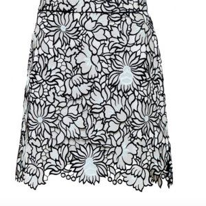 NEW Self-Portrait Poppy Guipure-lace Mini skirt